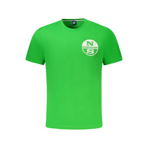 North Sails Ανδρικό Πράσινο T-shirt με κοντά μανίκια και λογότυπο