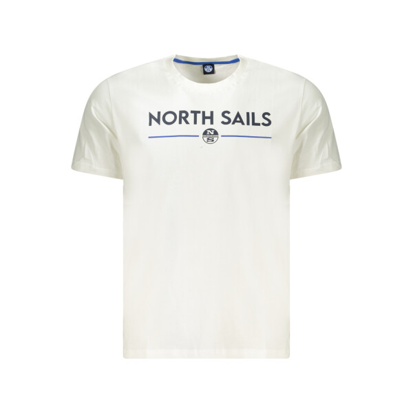 North Sails Ανδρικό Λευκό T-shirt με κοντά μανίκια και λογότυπο