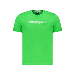 North Sails ανδρικό πράσινο t-shirt με κοντά μανίκια και λογότυπο