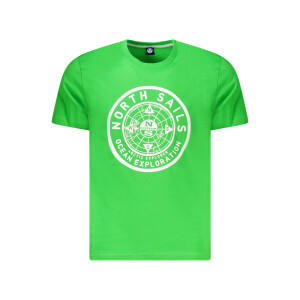 North Sails ανδρικό πράσινο t-shirt με κοντά μανίκια και λογότυπο