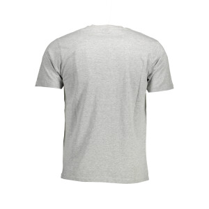 North Sails ανδρικό γκρι t-shirt με κοντά μανίκια και λογότυπο