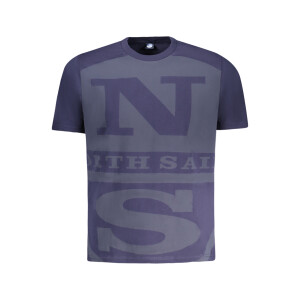 North Sails ανδρικό μπλε t-shirt με κοντά μανίκια και λογότυπο
