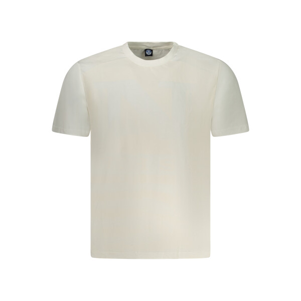 North Sails ανδρικό λευκό T-shirt με κοντά μανίκια και λογότυπο
