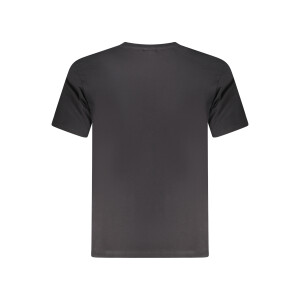 North Sails ανδρικό μαύρο t-shirt με κοντά μανίκια και λογότυπο