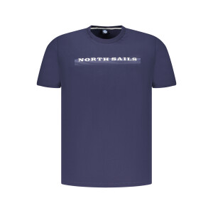 North Sails ανδρικό t-shirt σε μπλε χρώμα με κοντά μανίκια και λογότυπο