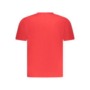 North Sails Ανδρικό Κόκκινο T-shirt με στρογγυλή λαιμόκοψη και λογότυπο