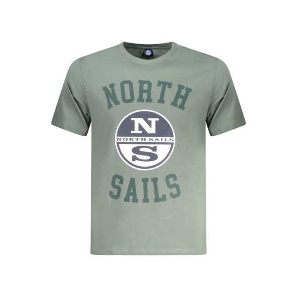 North Sails ανδρικό πράσινο t-shirt με στρογγυλή λαιμόκοψη και λογότυπο