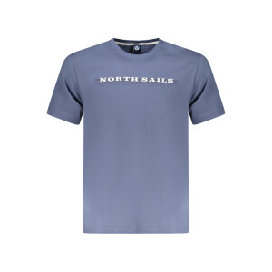 North Sails ανδρικό μπλε t-shirt με κοντά μανίκια και λογότυπο
