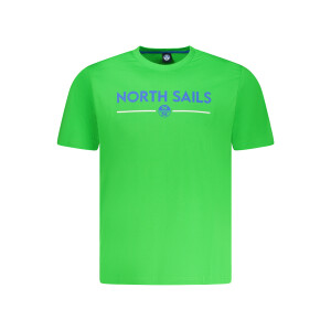 North Sails ανδρικό πράσινο t-shirt με κοντά μανίκια και λογότυπο