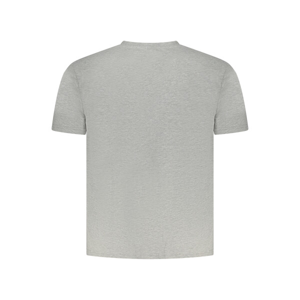 North Sails ανδρικό γκρι t-shirt με στρογγυλή λαιμόκοψη και print λογότυπο