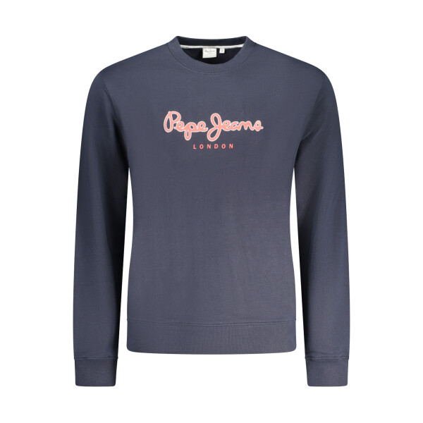 Pepe Jeans Ανδρικό Μπλε Φούτερ με στρογγυλή λαιμόκοψη και λογότυπο
