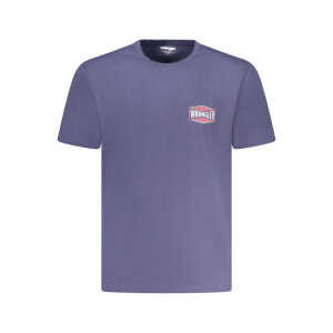 WRANGLER Ανδρικό Μπλε T-shirt με κοντά μανίκια και λογότυπο