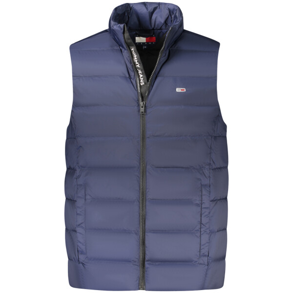 Tommy Hilfiger Ανδρικό Μπλε Αμάνικο Μπουφάν με φερμουάρ και τσέπες