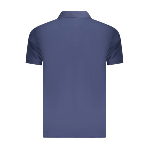 FILA Ανδρική Μπλε Polo Μπλούζα με κοντά μανίκια και κεντημένο λογότυπο