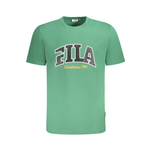 FILA Ανδρικό Πράσινο T-shirt με κοντά μανίκια και λογότυπο
