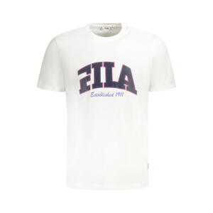 FILA ανδρικό λευκό T-shirt με κοντά μανίκια και λογότυπο