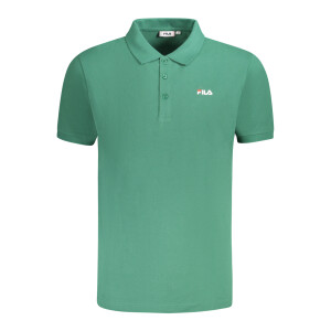 FILA Ανδρική Πράσινη Polo Μπλούζα με κοντά μανίκια και λογότυπο