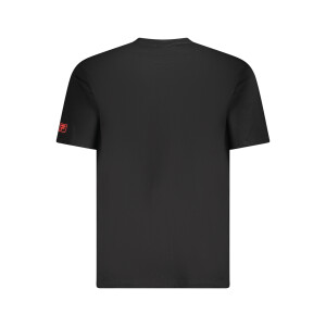 FILA ανδρικό t-shirt σε μαύρο χρώμα με κόκκινο λογότυπο