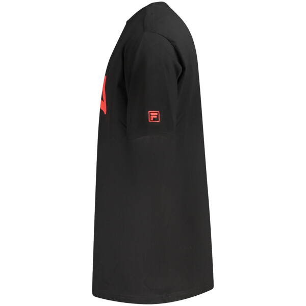 FILA ανδρικό t-shirt σε μαύρο χρώμα με κόκκινο λογότυπο