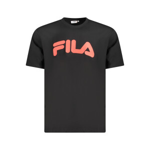 FILA ανδρικό t-shirt σε μαύρο χρώμα με κόκκινο λογότυπο