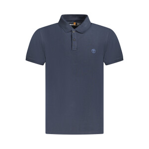Timberland Ανδρική Μπλε Polo Μπλούζα με κοντά μανίκια