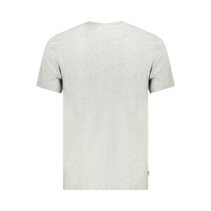 Timberland ανδρικό t-shirt σε γκρι χρώμα με κοντά μανίκια και λογότυπο