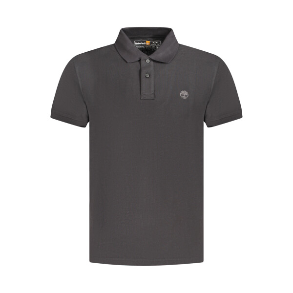 Timberland Ανδρική Μαύρη Polo Μπλούζα με κοντά μανίκια