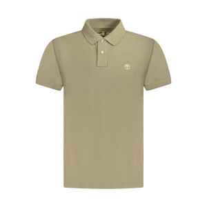 Timberland Ανδρική Καφέ Polo Μπλούζα με κοντά μανίκια