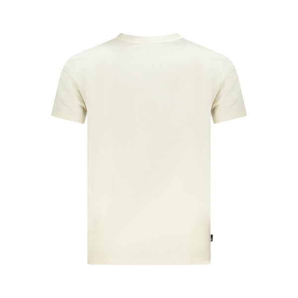 Timberland ανδρικό t-shirt σε μπεζ χρώμα με κοντά μανίκια και λογότυπο