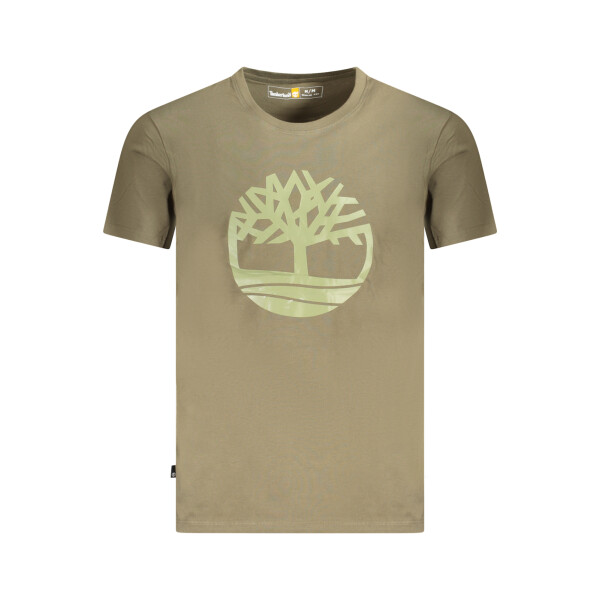 Timberland Ανδρικό Πράσινο T-shirt με στρογγυλή λαιμόκοψη και λογότυπο