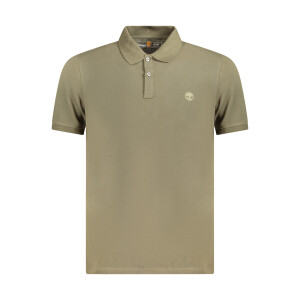 Timberland Ανδρική Πράσινη Polo Μπλούζα με κοντά μανίκια