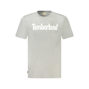 Timberland ανδρικό T-shirt σε γκρι χρώμα με λογότυπο