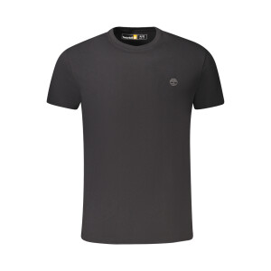 Timberland ανδρικό μαύρο T-shirt με στρογγυλή λαιμόκοψη