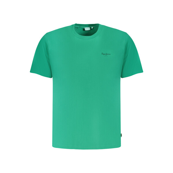 Pepe Jeans ανδρικό πράσινο t-shirt με στρογγυλή λαιμόκοψη και λογότυπο