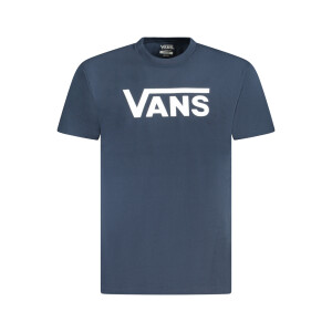 VANS Ανδρικό Μπλε T-shirt με κοντά μανίκια και λογότυπο