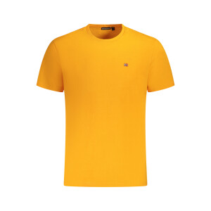 Napapijri ανδρικό t-shirt σε πορτοκαλί χρώμα με στρογγυλή λαιμόκοψη