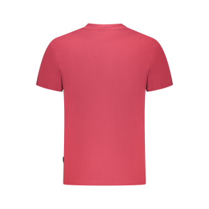 Napapijri ανδρικό t-shirt σε κόκκινο χρώμα με στρογγυλή λαιμόκοψη