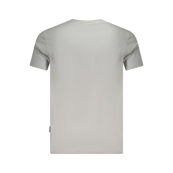 Napapijri ανδρικό t-shirt σε γκρι χρώμα με στρογγυλή λαιμόκοψη