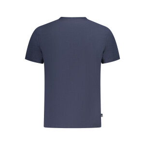 Timberland ανδρικό μπλε T-shirt με στρογγυλή λαιμόκοψη και print λογότυπο