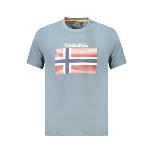 Napapijri ανδρικό t-shirt σε γκρι χρώμα με λογότυπο