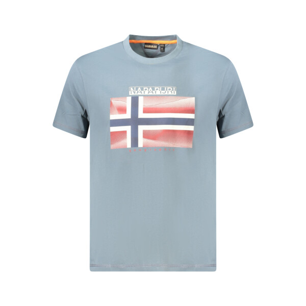 Napapijri ανδρικό t-shirt σε γκρι χρώμα με λογότυπο