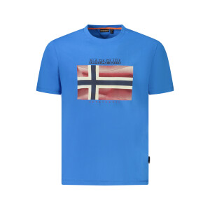Napapijri ανδρικό μπλε t-shirt με λογότυπο