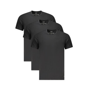 Calvin Klein Ανδρικό Μαύρο T-shirt με στρογγυλή λαιμόκοψη