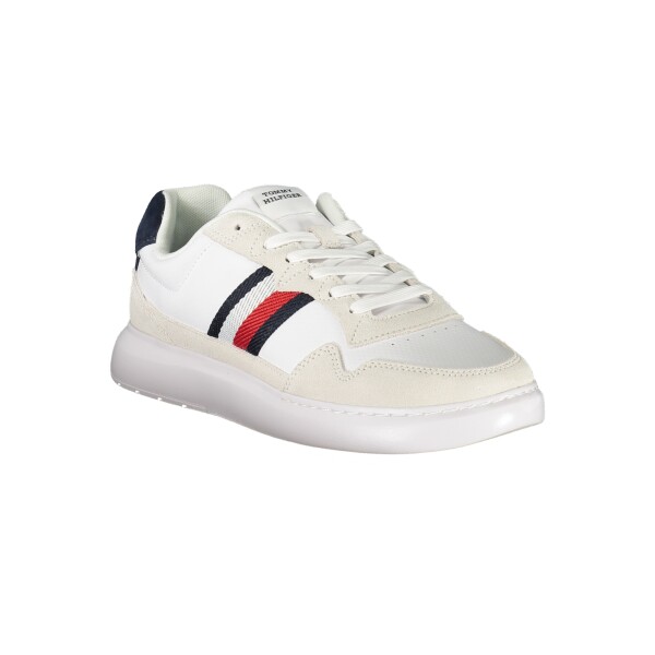 Tommy Hilfiger ανδρικά sneakers σε λευκό χρώμα με κορδόνια