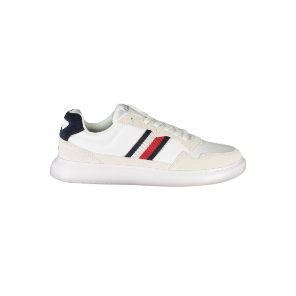 Tommy Hilfiger ανδρικά sneakers σε λευκό χρώμα με κορδόνια