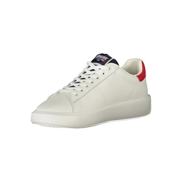 Blauer Ανδρικά Λευκά Sneakers με κορδόνια και λογότυπο