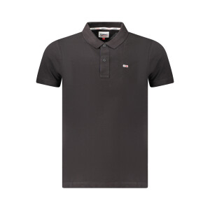 Tommy Hilfiger Ανδρική Μαύρη Polo Μπλούζα