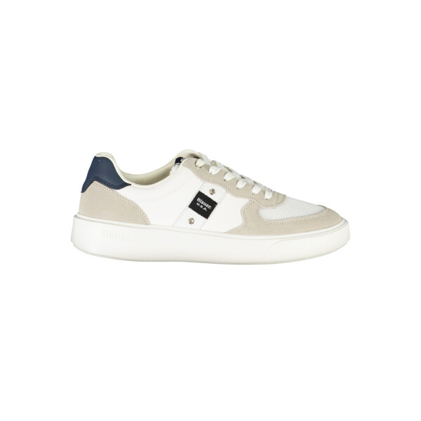 Blauer ανδρικά sneakers σε λευκό χρώμα με κορδόνια