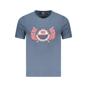 NORWAY 1963 ανδρικό t-shirt σε μπλε χρώμα με print λογότυπο