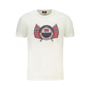 NORWAY 1963 Ανδρικό Λευκό T-shirt με κοντά μανίκια και λογότυπο
